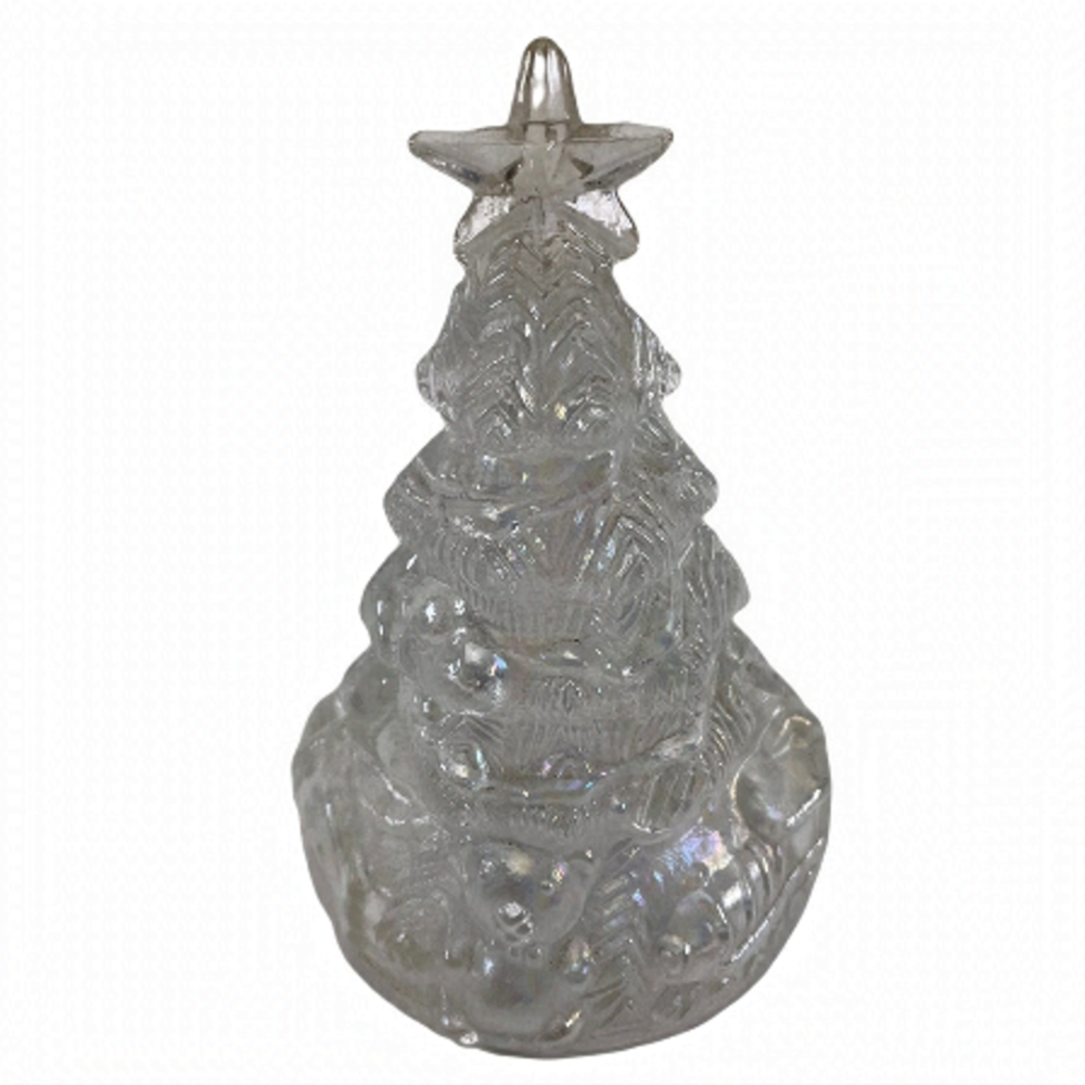 Vintage Glass Iridescent Christmas Tree